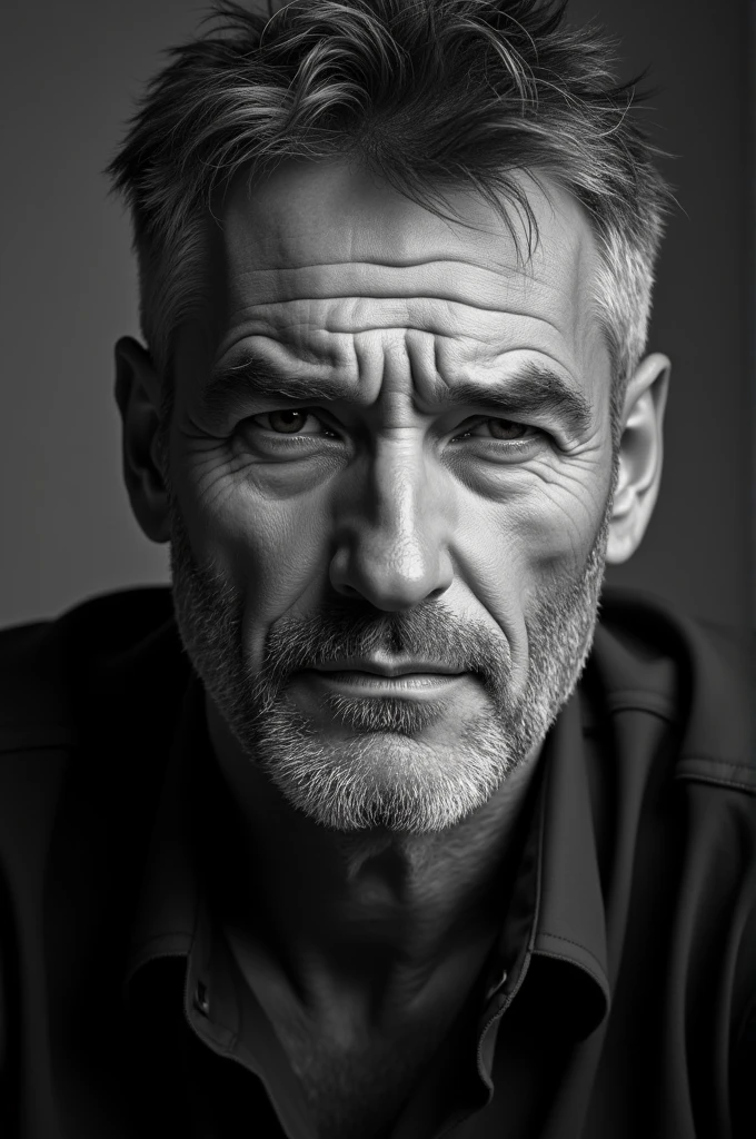 White Middle-aged men Black and White Photography old
