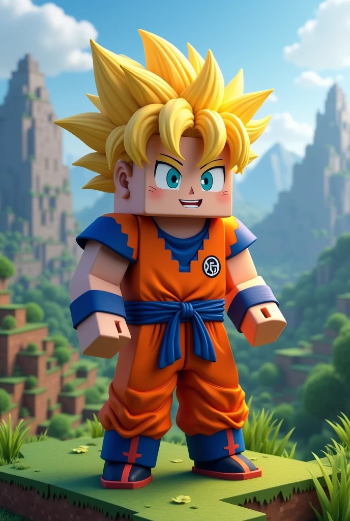Make a Minecraft player with Goku skin