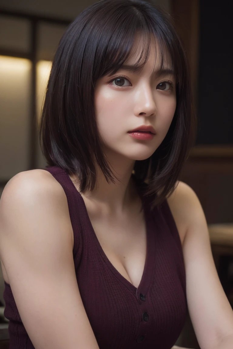 (Highest quality:1.4),(masterpiece:1.4),(Realistic:1.4),(Realistic:1.2),(超High resolution, RAW Photos:1.4),(High resolution, Very detailed:1.2),(8k:1.2),Movie Photos,a photo of a dark-haired,one person&#39;s,alone,wear ,((China dress))、((Upper Body:1.3))