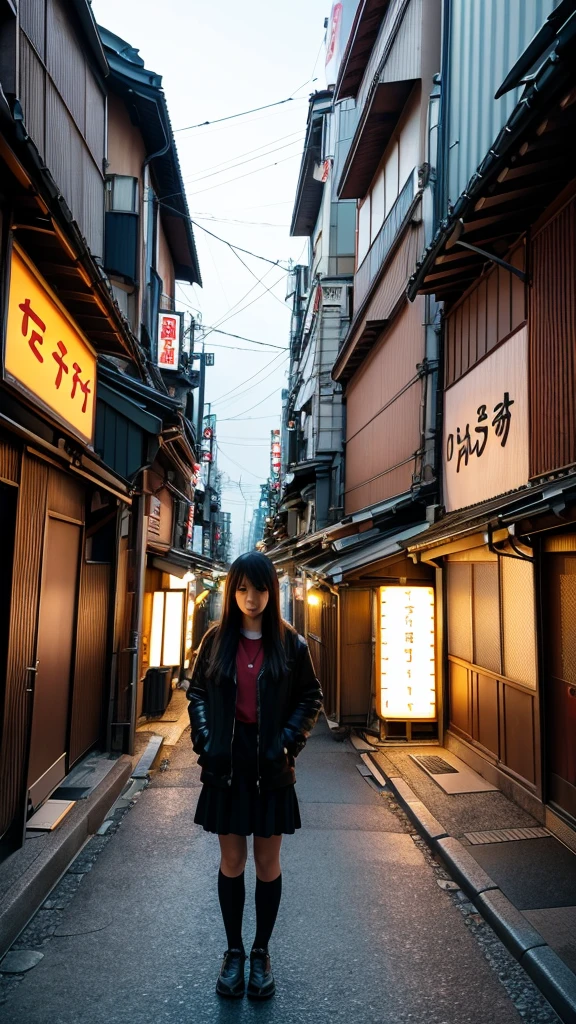 scared Tokyo Legends landscape photo shoot