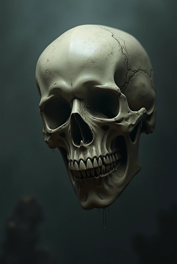 A skull asking for silence