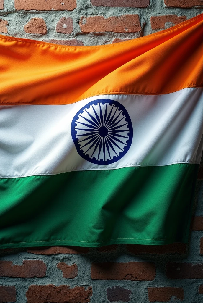 Indian flag into wall facebook cover photo 