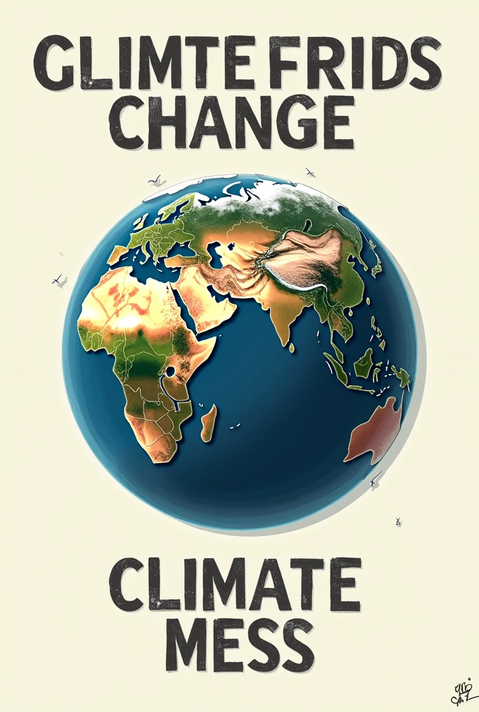 A simple poster about climate change