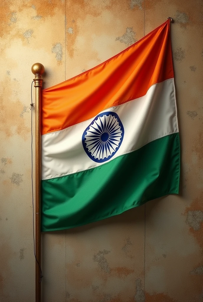 Indian flag in wall facebook cover photo