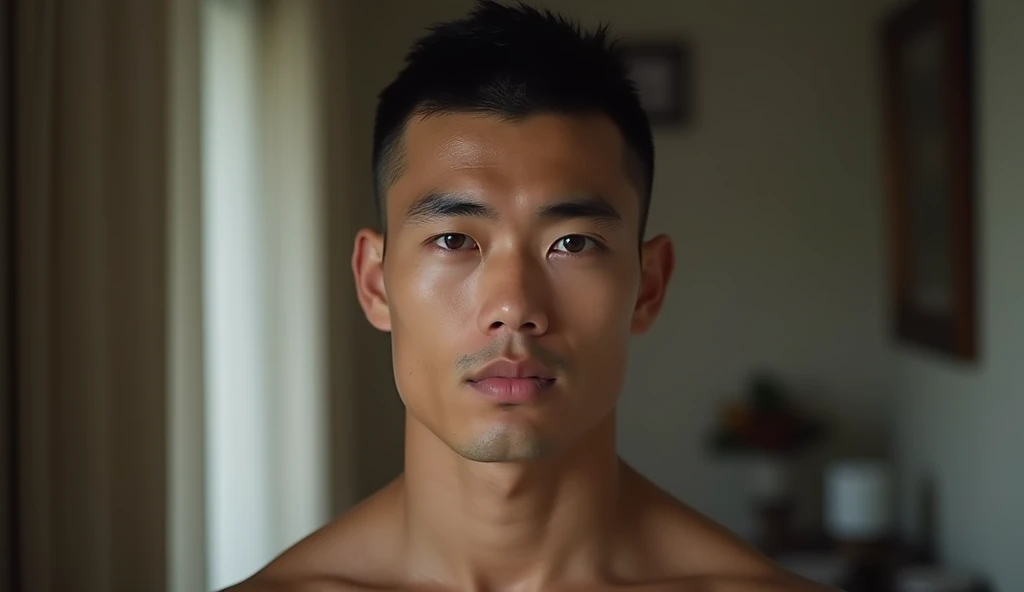 best quality, masterpiece,dynamic pose,1boy, 30 years old ,topless,well-developed muscle,(light bokeh)++, intricate, (slight (sheen)-)+, elegant, sharp focus, soft lighting, vibrant colors, (masterpiece)+, (park)++, (detailed face)+,heavy brow, sparkly eyes, stunning, high-definition, ultra HD,