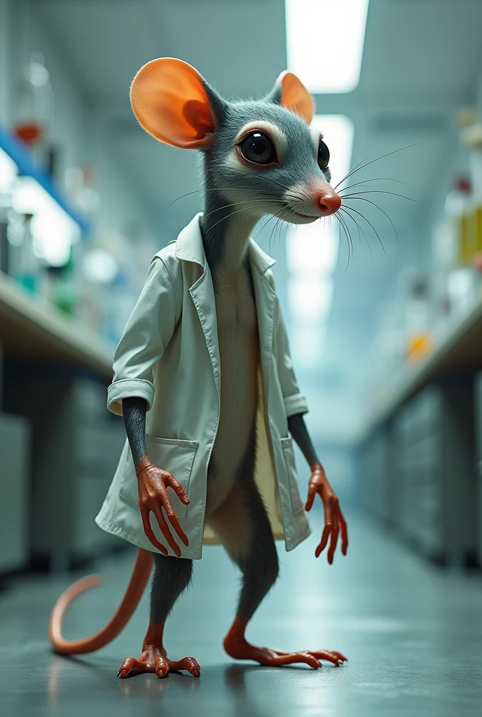 Bipedal laboratory rat