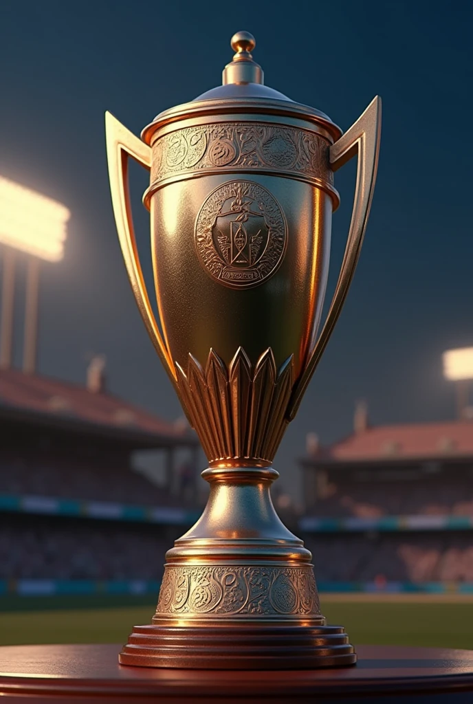 Create trophy for T10 cricket World Cup make it realistic