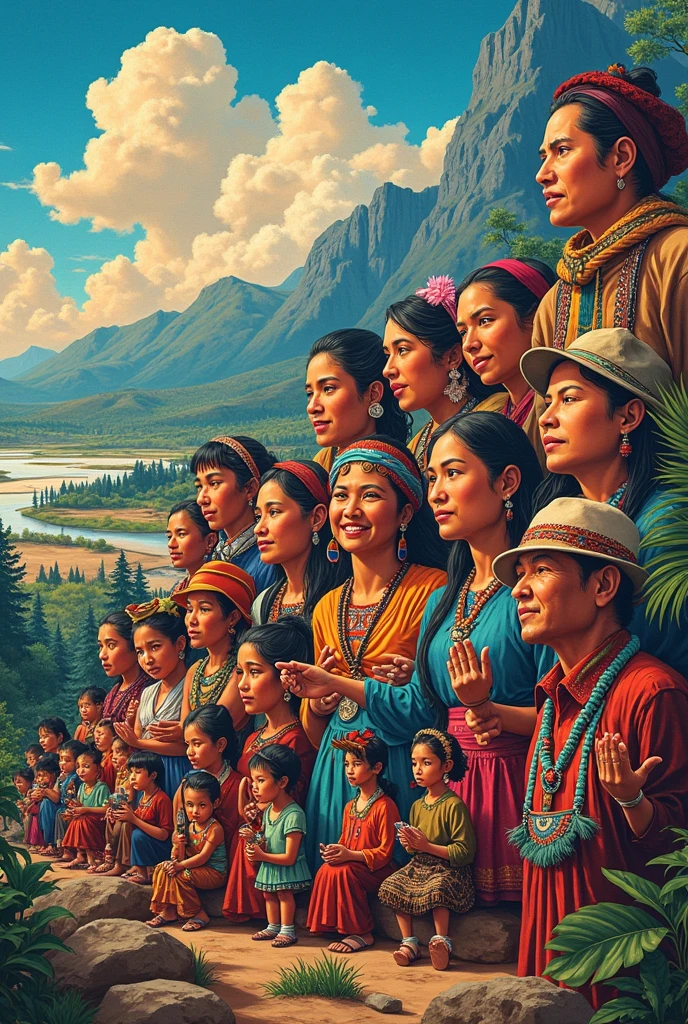 We created a mural newspaper that reflects the differences and cultural richness of the country of Bolivia. 
