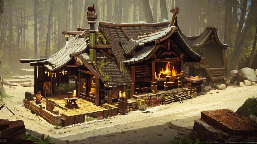 Baba Yaga concept.