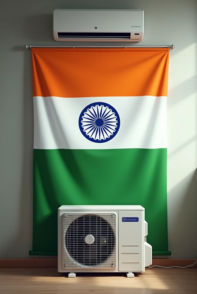 Split AC and indian flag