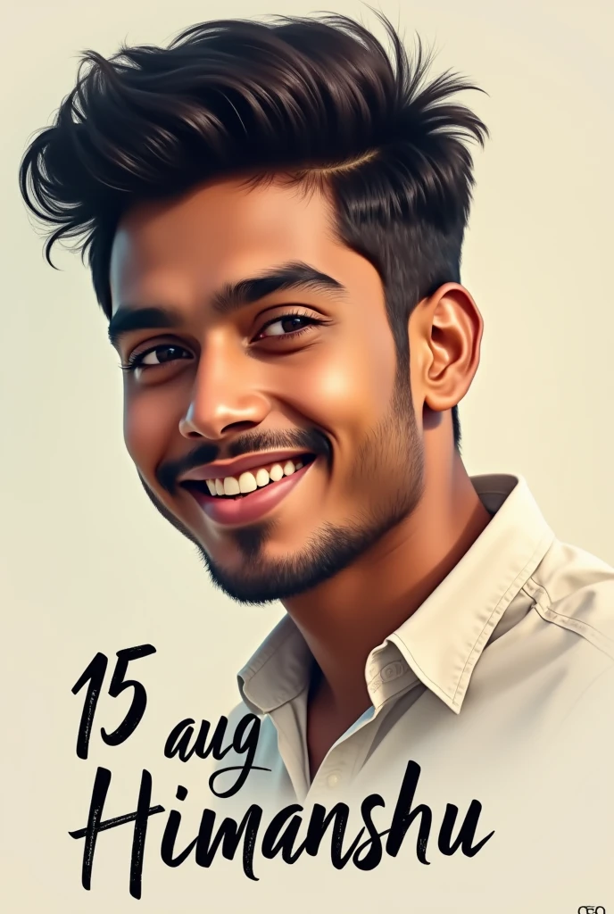 15 aug Himanshu name pic written with Himanshu