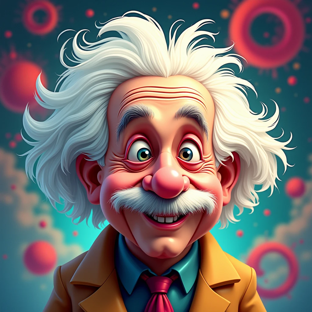 Funny picture of albert einstein