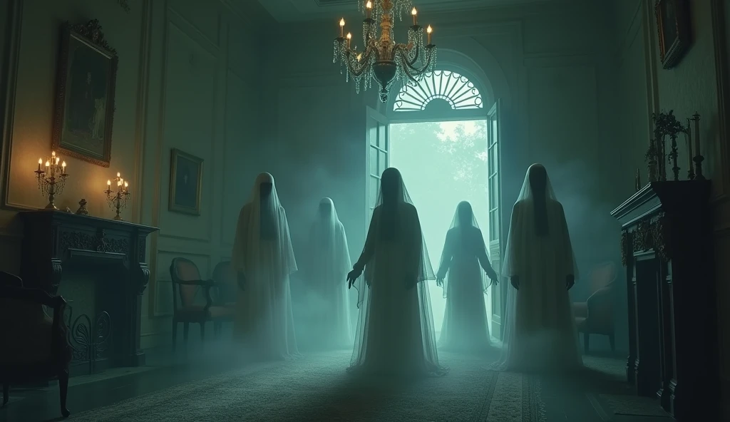The spirits of the mansion belonged to a family who lost their lives due to a dangerous spell. Now those souls were residing in the mansion and were in search of peace.