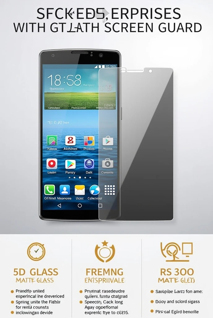 Here’s a title for the screen guard offers:
**"Unbeatable Screen Guard Offers at SK TECH ENTERPRISES: 5D Glass at Rs.100, Matte Glass at Rs.200, Privacy Glass at Rs.300!"**
India prica same word copy paste
