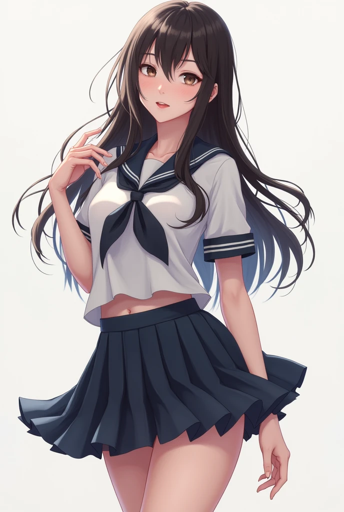 ((masterpiece, Highest quality, Super Definition, High resolution)), alone, beautiful girl, uniform, 18-year-old, (Thighs, Panties),