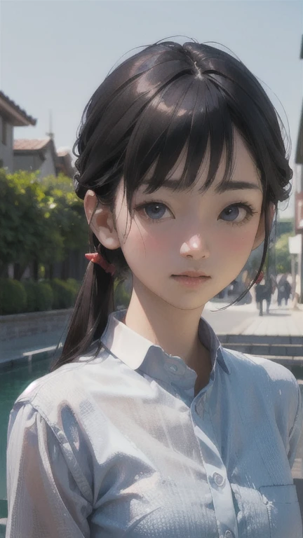 Highest quality、masterpiece、Ultra-high resolution、RAW Photos、Realistic images、one person's, (A Chinese person's hair:1.1), (Messy Hair:1.2) (Gray Hair:1.1) (Hair above the eyes:1.2)cute、Translucent white skin、Ultra-detailed skin textures、Beautiful cheongsam、Upper body angle、make the expression more realistic、Red cheeks and nose、, (Sharp eyes:1.1) ,, please sit down (Eating ramen with chopsticks:1.1) ,Deep red Chinese dress、Gold embroidery、mischievous slit、Attractive ass、Small breasts、The body is slim、Grey Eyes、(((sit and eat ramen violently with chopsticks、Sip Ramen)))、(((background of chili peppers and Sichuan peppercorns、Innovative Design)))、、Chic background