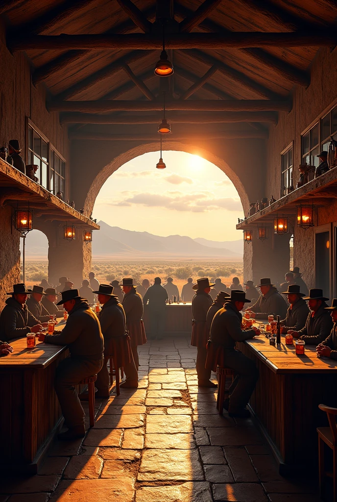 Masterpiece, Best quality, 8K, Photography, ultra realistic,western tavern