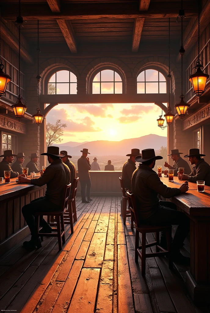 Masterpiece, Best quality, 8K, Photography, ultra realistic，western tavern