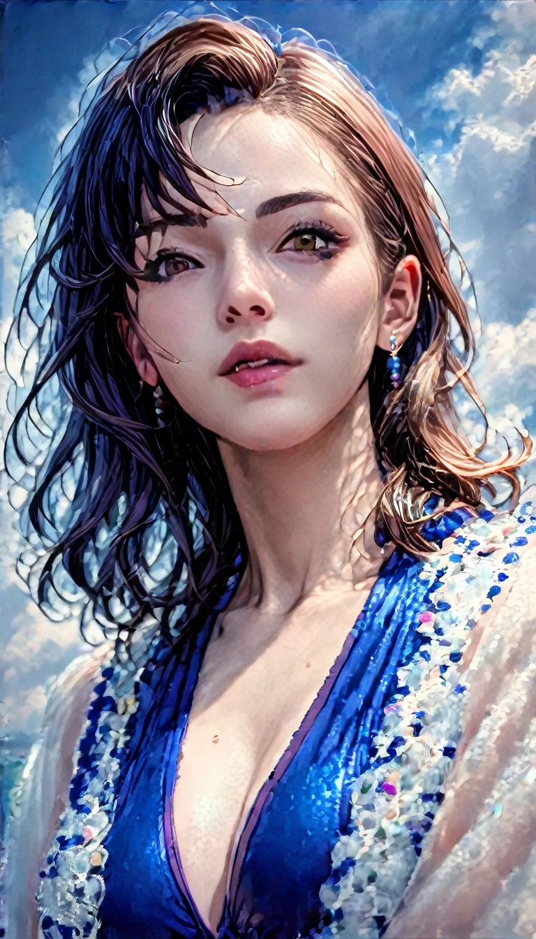score_9, score_8_superior, score_7_superior, High resolution 3D anime style,A masterpiece in 32K resolution,Highest quality,it is really amazing,Very detailed,Ultra-high resolution,Ultra-realistic,Realistic,Increased depth of field,Cinematic lighting,
(Sexy mature Japan woman:1.2),
(black straight medium hair:1.1),(Ultra-detailed and beautiful face:1.1),(Calm and gentle look:1.1),Beautiful brown eyes,Translucent white skin,Realistic skin texture,Great proportions,
Elegant high leg swimsuit,
Simple design,Chic color scheme,Detailed fabric texture,
(Dark overcast sky on a dull night:1.1),(Dark clouds filling the sky:1),(Thundercloud:1),Coastline at night,Stormy seas,(delay々A desolate sandy beach that continues:1),
(Full body photo:1.1),(Dramatic Angle:1.1),