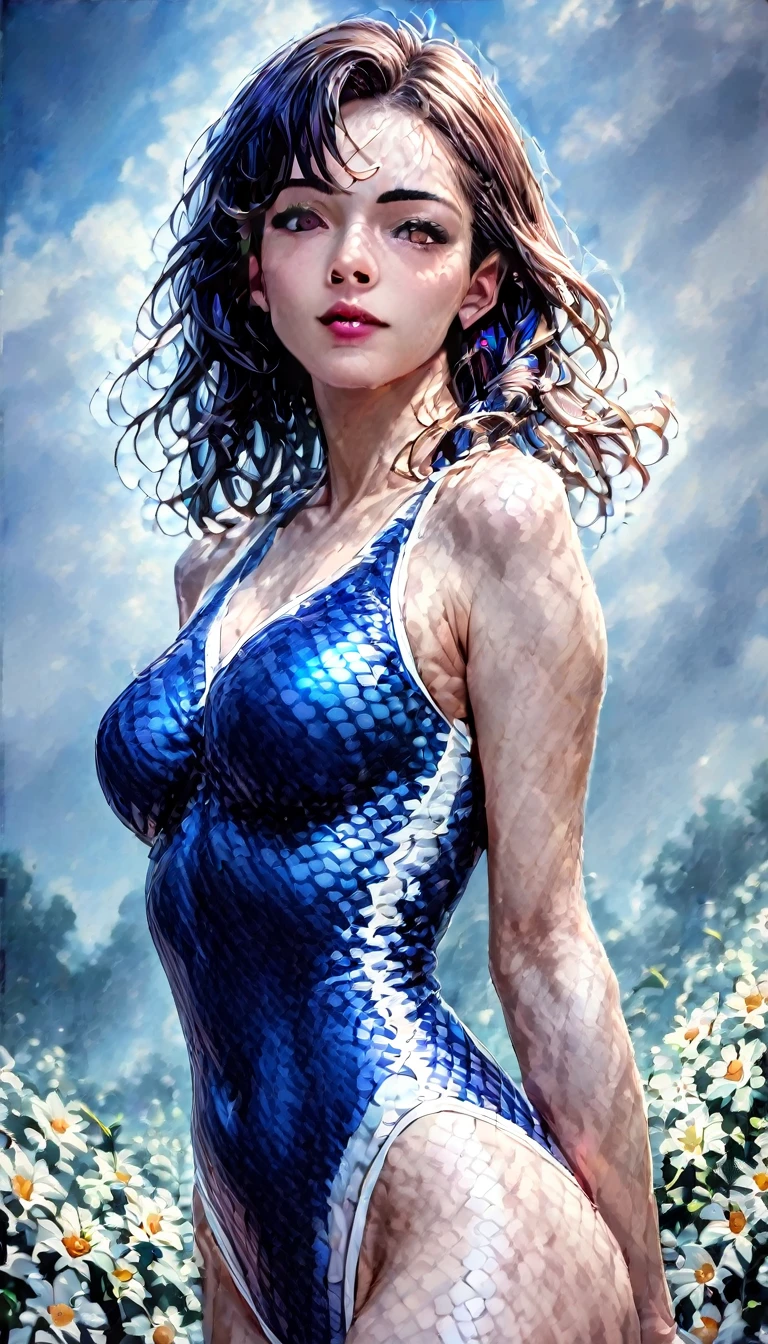 score_9, score_8_superior, score_7_superior, High resolution 3D anime style,A masterpiece in 32K resolution,Highest quality,it is really amazing,Very detailed,Ultra-high resolution,Ultra-realistic,Realistic,Increased depth of field,Cinematic lighting,
(Sexy mature Japan woman:1.2),
(black straight medium hair:1.1),(Ultra-detailed and beautiful face:1.1),(Calm and gentle look:1.1),Beautiful brown eyes,Translucent white skin,Realistic skin texture,Great proportions,
Elegant high leg swimsuit,
Simple design,Chic color scheme,Detailed fabric texture,
(Dark overcast sky on a dull night:1.1),(Dark clouds filling the sky:1),(Thundercloud:1),Coastline at night,Stormy seas,(delay々A desolate sandy beach that continues:1),
(Full body photo:1.1),(Dramatic Angle:1.1),