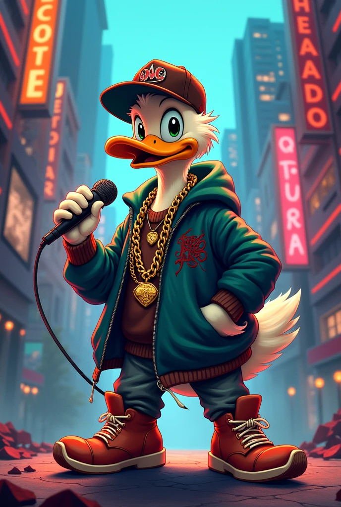 a duck named leonardo who is a rapper
