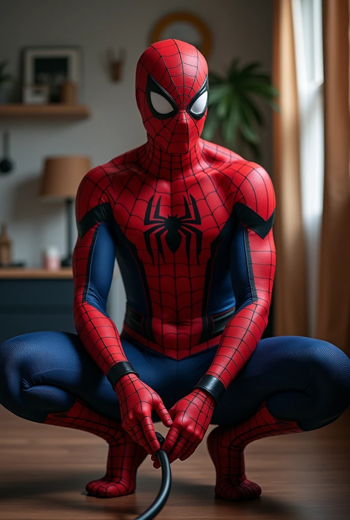 Gay spider man using a butt plug nsfw