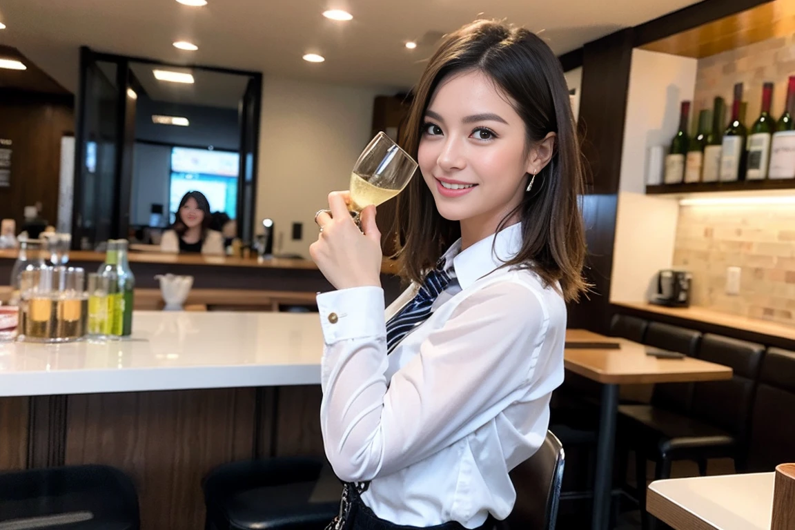 ((Highest quality、8k、masterpiece:1.3))、slimカップル、modelカップル、(Realistic, Intricate details:1.2), Japanese sake、Japanese food、Buckwheat、Japanese sake、Shochu 、Amazing view of the sunset sky and clouds、A bright smile、The wonderfulness of smile、Bright image、Beautiful Face, blue eyes, The light shines on your face, blush, short hair,Bright Face、 (Age 37), 39 years old, sparkling wine、Two beauties、Brown Hair、Shortcuts、Long sleeve shirt、dress、Beautiful woman 1, (slimな顔), (The body is slim), (Brown Hair), (Shortcuts), cheeks turn a little red,Attractive beauty、restaurant, In a prominent place (From the waist up) Nova Frog Style, actress, model, Upper Body, White wine, slim, smile, (smile: 1.15), Beautiful fine grain, Depth f/2,saturation, High Contrast, Strong light and shadow,Moist Body:1.5、3D texture、Delicate eyes、Brown Hair、The hair is very shiny、