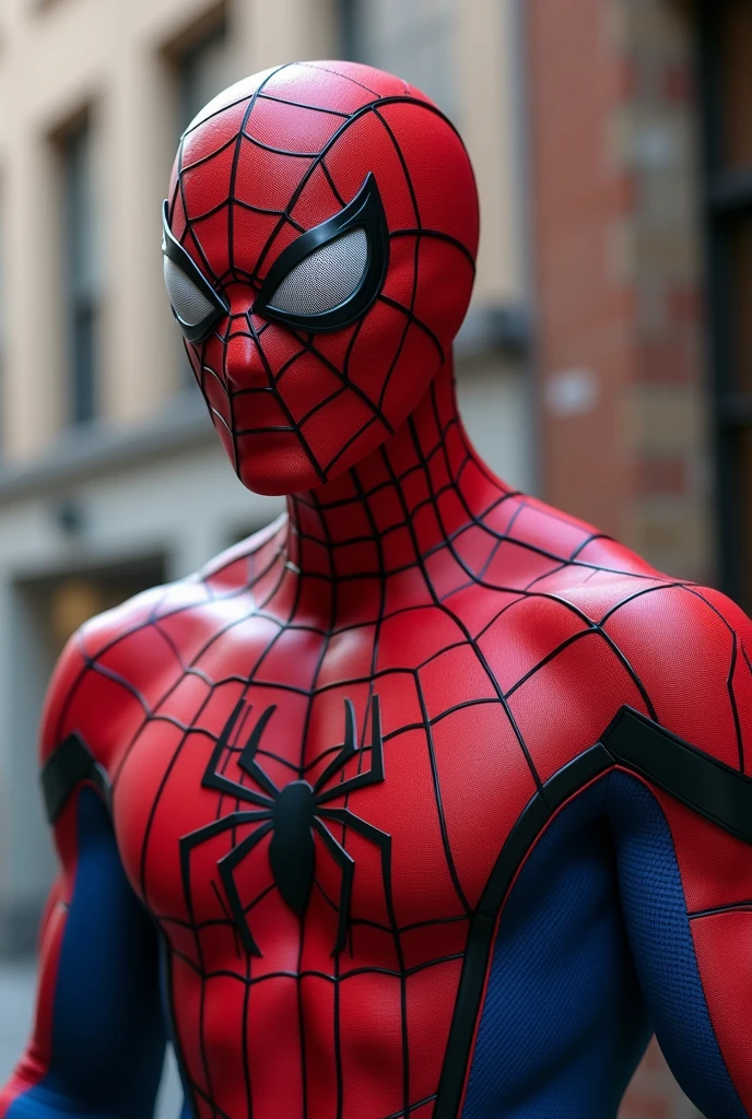Spider man with a big cock bulge