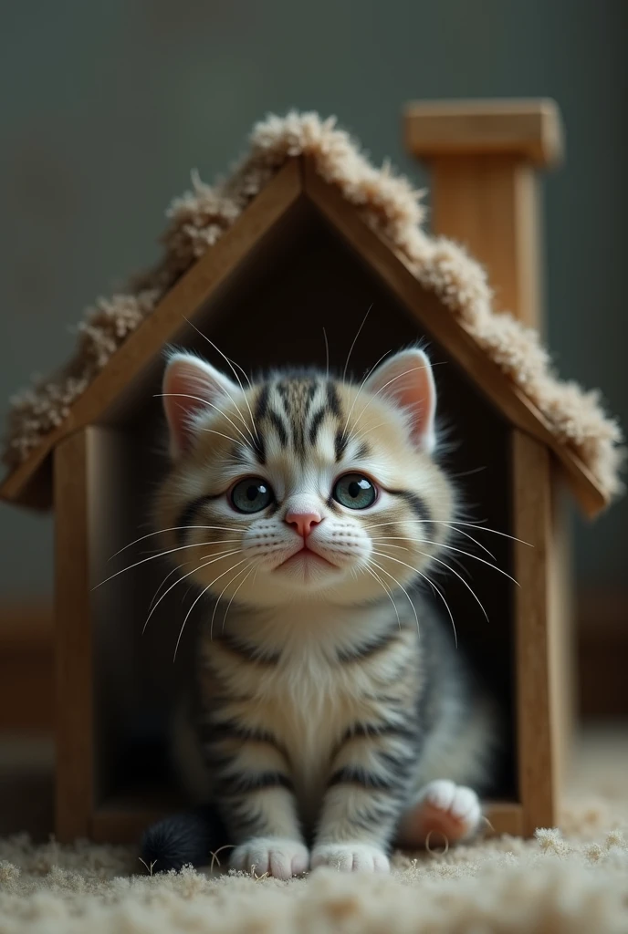 Cat always cry in mini house