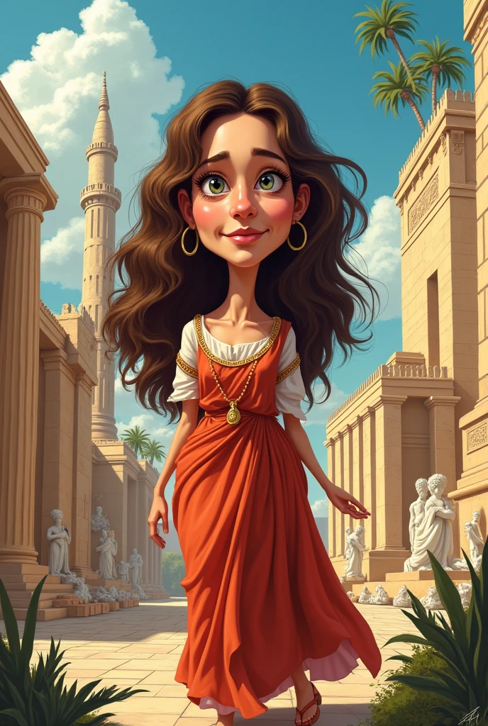 Hypatia the philosopher in caricature form