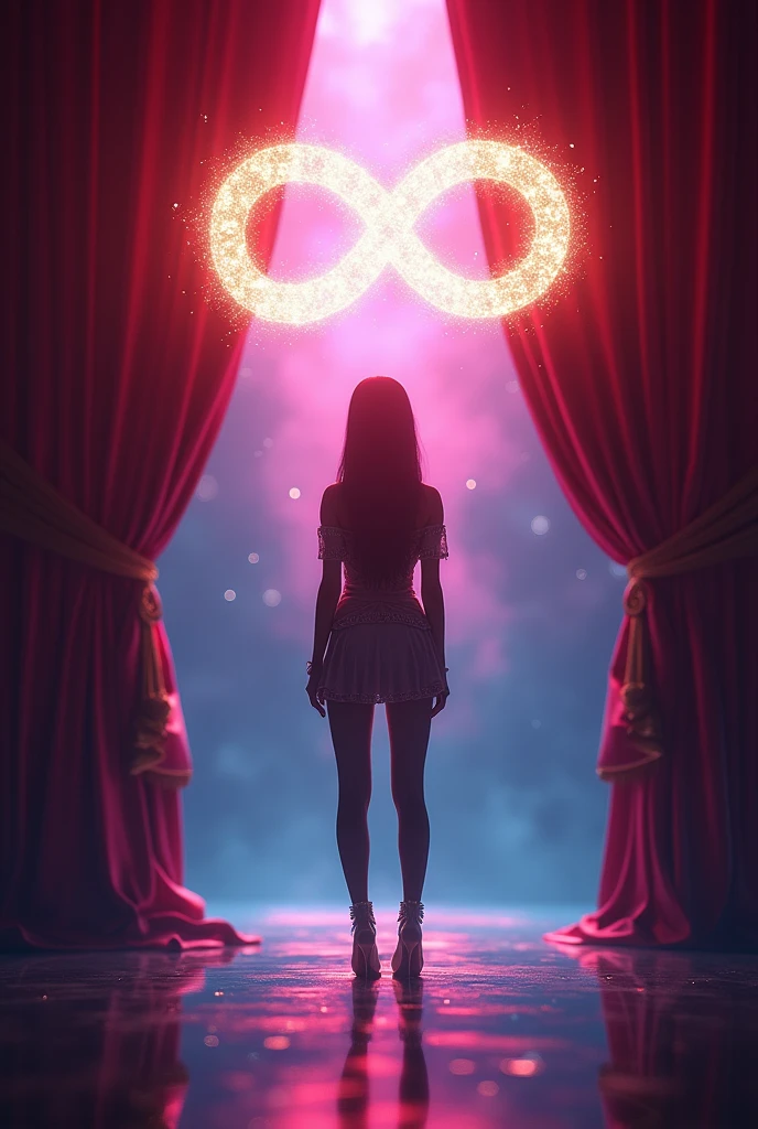 Curtain raiser image for awards event award idol symbol of infinity 