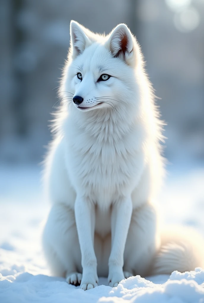 Beautiful white fox
