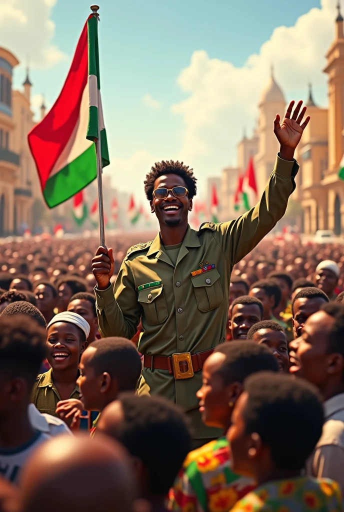 The people's joy on the 70th anniversary of the Sudanese army