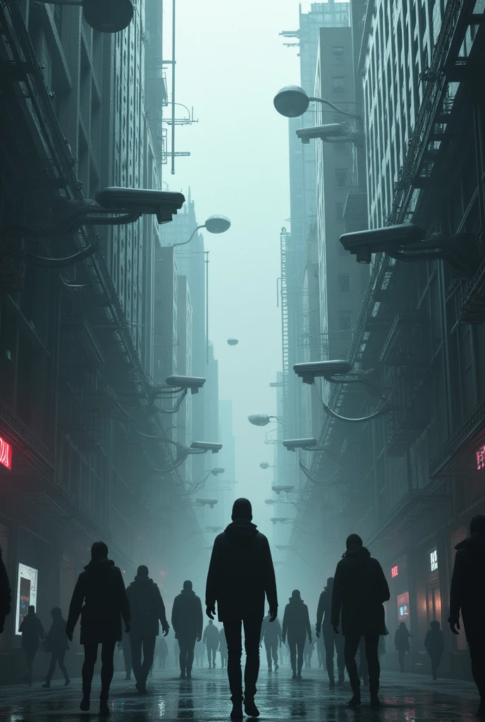 Create an image that represents surveillance capitalism.