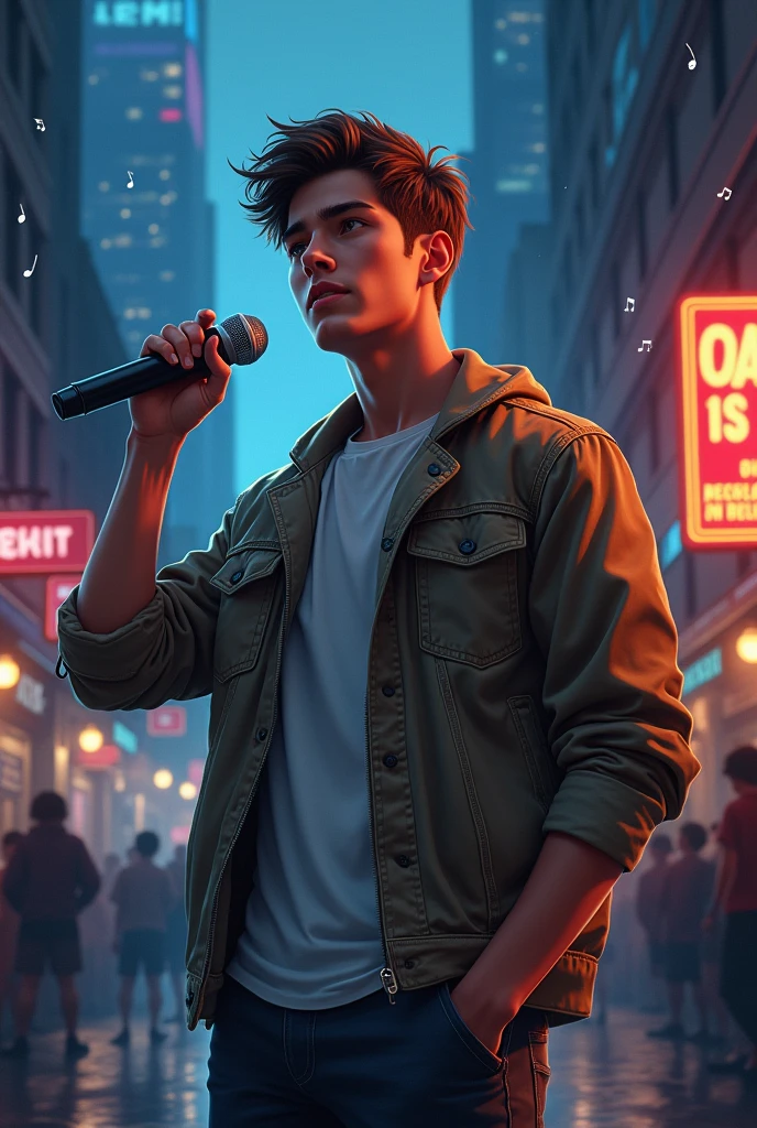 A 18 years boy he want to become a singer