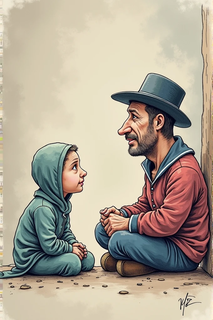 draw like the pijama little guy sitting in front of the network and the Jew on the other side its about fighting misinformation and i want the jews to be in the wrong and palestine the truth