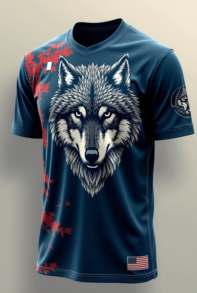 do jersey that has theme of wolves
