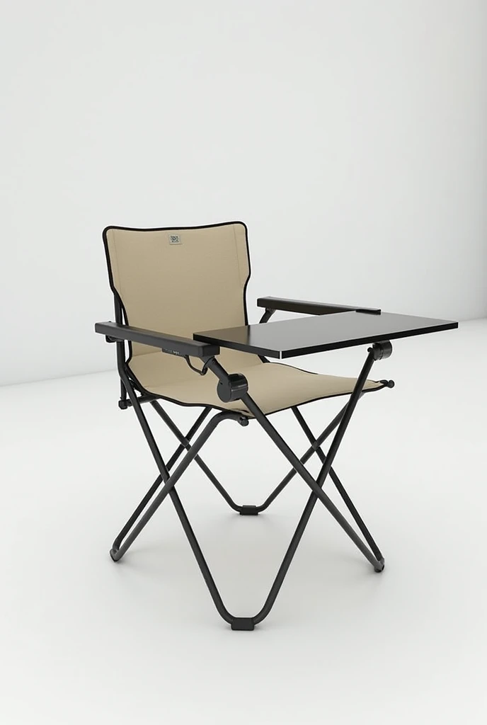 Folding chair with table