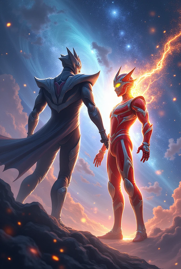 Ultraman Cosmos Space Corona vs Ultraman Noa