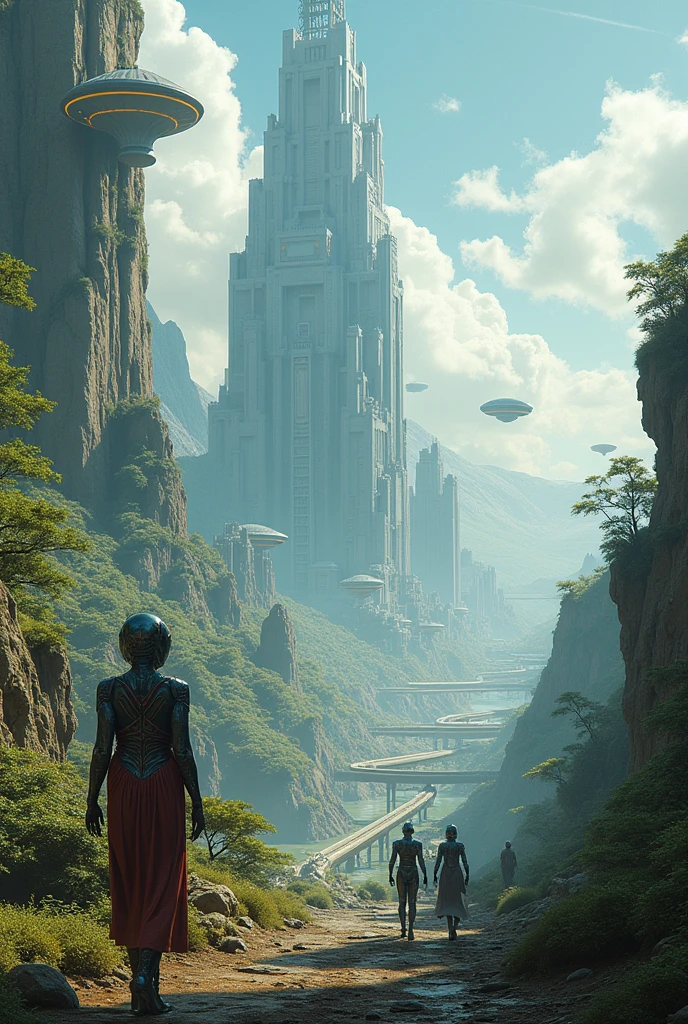 Show me the world of the future in 1,000,000 years with its inhabitants and energy sources