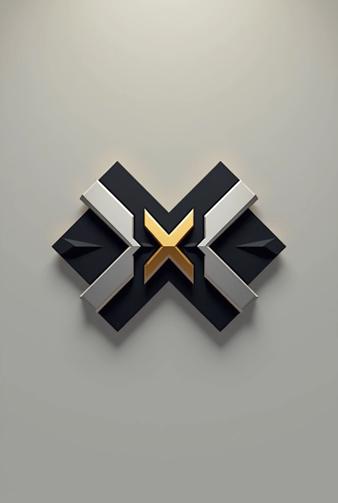 Can u create me a simple logo for brand named "ToughX ". The colors should be black, silver and gold and have a minimalist look to the logo