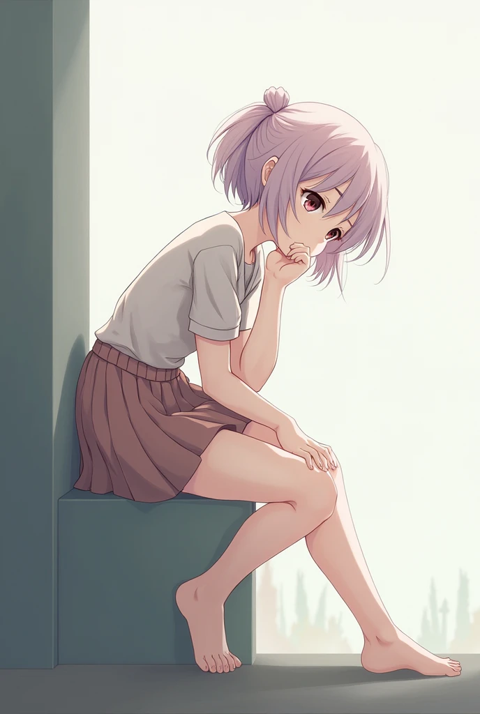 amine girl leaning pee
