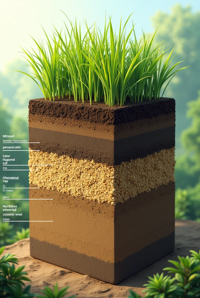 Nitosol profile for planting rice