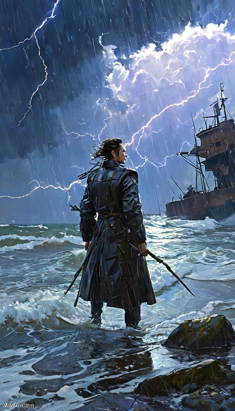 the storm, art inspired by Wadim Kashin
