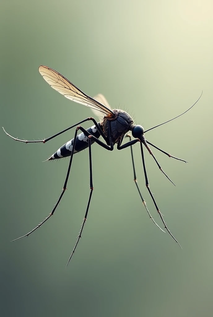 Dengue mosquito flying