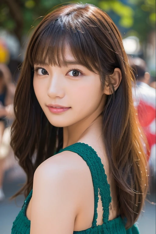 ((Highest quality)),(超High resolution),(Very detailed),(Detailed Description),((The best CG)),(masterpiece),Ultra-detailed art、(Highest quality、8k、32K、masterpiece)、(Realistic)、(Realistic:1.2)、(High resolution)、Very detailed、Very beautiful face and eyes、1 female、Tight waist、Delicate body、(Highest quality、Attention to detail、Rich skin detail)、(Highest quality、8k、Oil paints:1.2)、Very detailed、(Realistic、Realistic:1.37)、Bright colors、Beautiful Japanese Women、Detailed face、Smooth Skin、