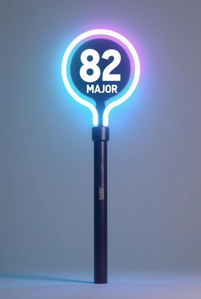 Lightstick for boy group name 82MAJOR, have number 8 number 2 letter M, circle