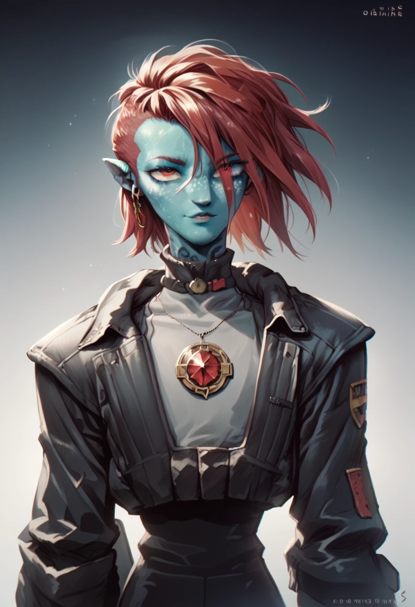 Oc,na’vi, a alien blue skin skinny buff femboy man wearing black trench-coat with a red mark on the bust,red hair,thick, in an 90’s style. He’s androgynous , fullbody,including some weapons and a sensual , cool expression.The scene has a cool,sweet,sexual,stargate style and a vibrant tone. Modern urban setting in the background 