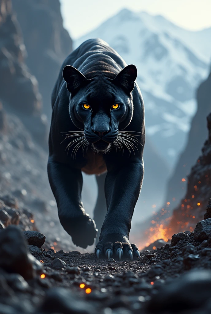 Black panther mix jwalamukhi mountain