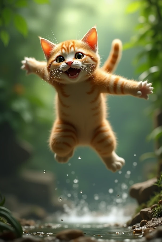 jumping cat